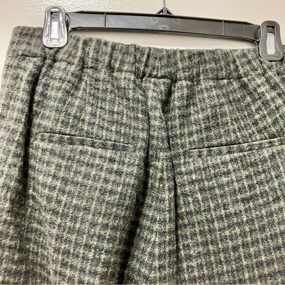 VINCE Women’s Check Plaid Easy Pull On Straight Leg Pants, Wool Cashmere - S/P - Picture 5 of 13